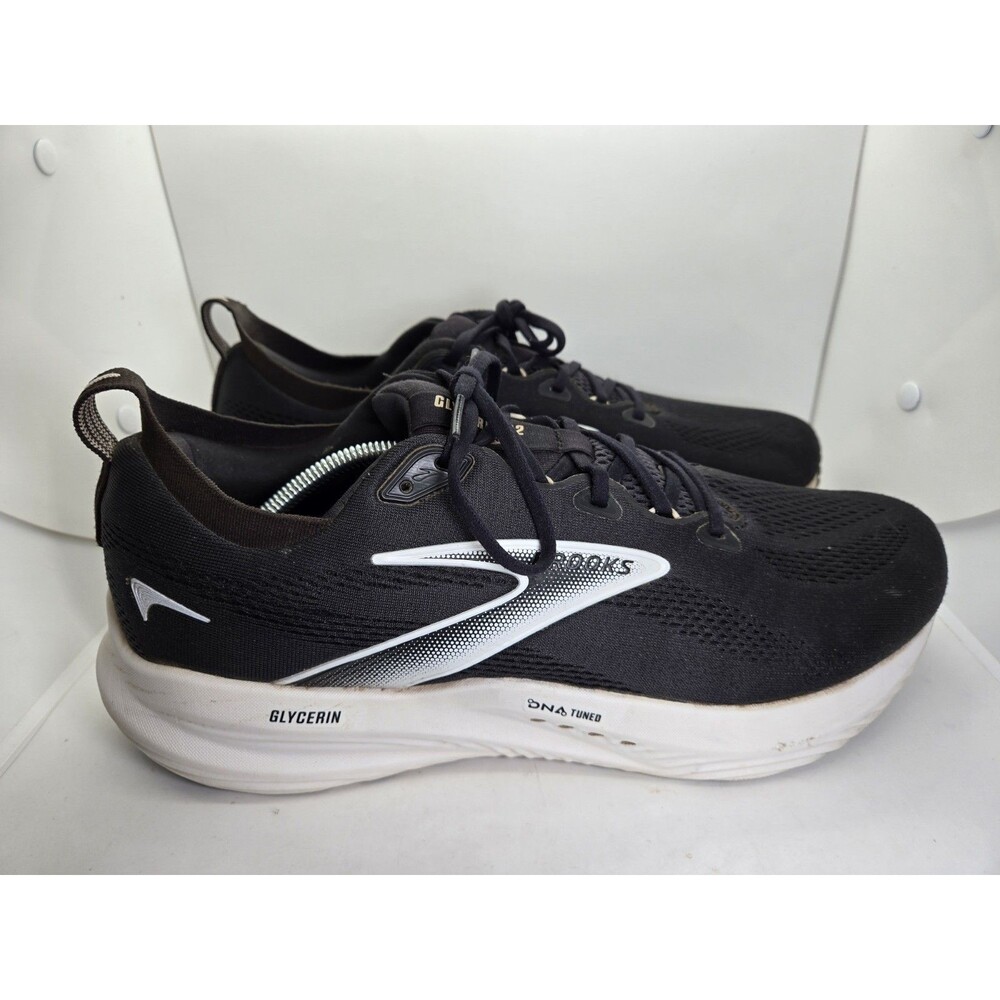 Brooks Glycerin 22 Shoes Men's 14 2E Wide Black Road Running Athletic Sneakers